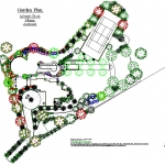 Large rural garden plan