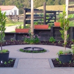 Circular herb garden