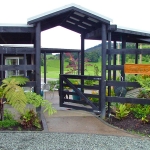 Entrance to rural garden